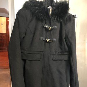 Black Maternity Coat